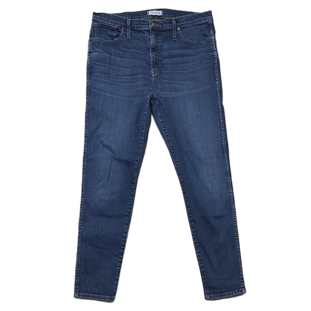 Madwell Jeans Womens 30 Blue High Rise Denim Skinny Distressed